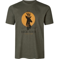 Футболка SEELAND Buck Fever T-Shirt цвет Pine green melange