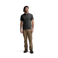 Футболка SITKA Essential SS Polo цвет Obsidian Heather превью 7