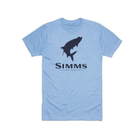 Футболка SIMMS Tarpon Logo T-Shirt цвет Light Blue Heather
