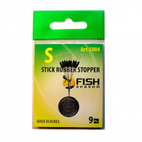 Стопор резиновый FISH SEASON 5004 Stick Rubber Stopper Цилиндр р. M (9 шт.)