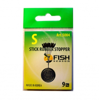 Стопор резиновый FISH SEASON 5004 Stick Rubber Stopper Цилиндр р. S (9 шт.)