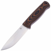 Нож OWL KNIFE Hoot сталь M390 рукоять G10 черно-оранжевая