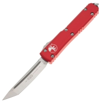 Нож автоматический MICROTECH  Ultratech T/E рукоять алюминий, клинок стоунвош, цв. красный