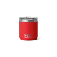 Термостакан YETI Rambler Stackable Lowball CL w/Magslider Lid 296 цвет Rescue Red