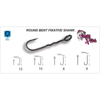 Крючок одинарный CRAZY FISH Round Bent Fixative Shank №8 (10 шт.) превью 5