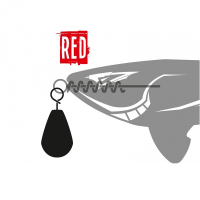 Грузило XBAITS X Sinker Red 20 г (3 шт.)