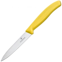 Нож с фиксированным клинком VICTORINOX  6.7706.L118 Нержавеющая сталь рукоять Полипропилен цв. Желтый