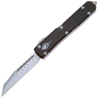 Нож автоматический MICROTECH Ultratech Warhound M390 рукоять Аллюминий 6061 T-6 цв. Черный