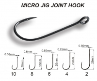 Крючок одинарный CRAZY FISH Micro Jig Joint Hook № 6 (10 шт.)