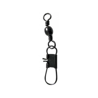 Вертлюг с застежкой ВОЛЖАНКА Brass Barrel Swivel W/Safety Snap № 8 тест 12 кг (10 шт.)