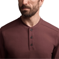 Лонгслив SITKA Foothills LS Henley цвет Cherry Wood превью 6