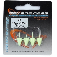 Джигер SAVAGE GEAR LRF Micro Sandeel Jig Head 3 г № 8 (4 шт.)