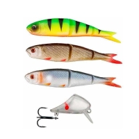 Набор приманок SAVAGE GEAR Soft 4Play Lip Scull Kit 13 см (3 + 1 шт.) цв. Roach/ Rudd/ Firetiger