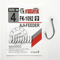 Крючок одинарный FANATIK FK-1092 AJI-Feeder № 4 (9 шт.)
