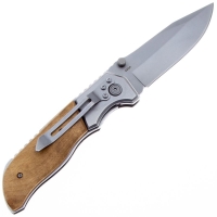 Нож складной полуавтоматический BOKER Forest Ranger сталь 7Cr17MOV рукоять Дерево цв. Коричневый превью 6
