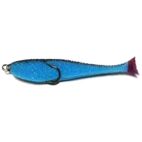 Поролоновая рыбка КОНТАКТ двойник 8 см (10 шт.) цв. синий