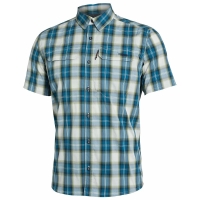 Рубашка SITKA Globetrotter Shirt SS цвет Fog Plaid