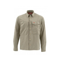 Рубашка SIMMS Guide LS Shirt - Solid цвет Dark Khaki