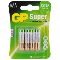 Батарейка GP Super alkaline AAA LR03-4BL (24A-2CR4) тип ААА (4 шт.)