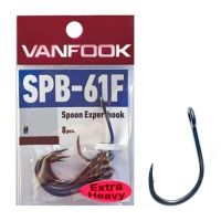 Крючок одинарный VANFOOK SPB-61F № 4/0 (8 шт.)