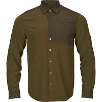 Рубашка HARKILA Logmar Lightweight L/S Shirt цвет Dark Olive / Willow Green