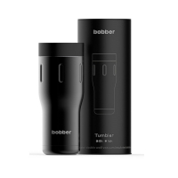 Термокружка BOBBER Tumbler 0,47 л (тепло 8 ч / холод 16 ч) цв. Black Coffee (чёрный)