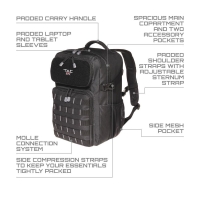 Рюкзак тактический ALLEN TAC SIX Berm Tactical Pack 27 цвет Black превью 9