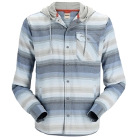 Рубашка SIMMS Santee Flannel Hoody цвет Navy / Storm / Steel Blue Stripe