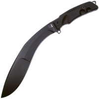 Нож с фиксированным клинком FOX KNIVES Extreme Tactical Fixed Kukri сталь Bohler N690Co рукоять Полиамид цв. Коричневый