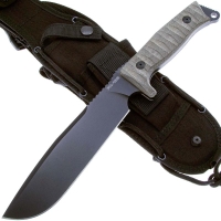 Нож с фиксированным клинком FOX KNIVES Combat Jungle сталь Bohler N690Co рукоять Микарта цв. Зеленый превью 2