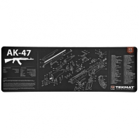Коврик для чистки оружия TEKMAT AK47 Ultra р. 110х37,5х0,6 см цв. Черный + схема
