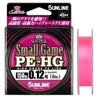 Плетенка SUNLINE New Small Game PE HG 150 м цв. розовый 0,117 мм