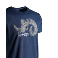 Футболка KING'S Full Curl Tee цвет Heather Denim превью 3