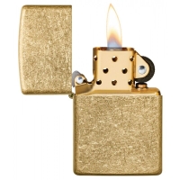 Зажигалка ZIPPO Classic с покрытием Tumbled Brass превью 3