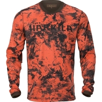 Футболка HARKILA Wildboar Pro L/S T-Shirt цвет AXIS MSP Orange Blaze / Shadow brown