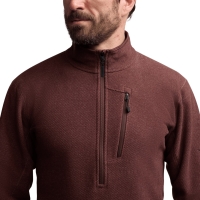 Толстовка SITKA Snowcrest Half-Zip Fleece Pullover цвет Cherry Wood Heather превью 7