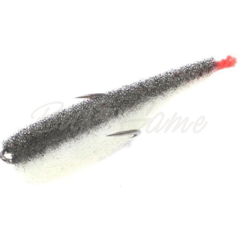 Поролоновая рыбка LEX Zander Fish 5,5 WBB (белое тело / черная спина / красный хвост) фото 1