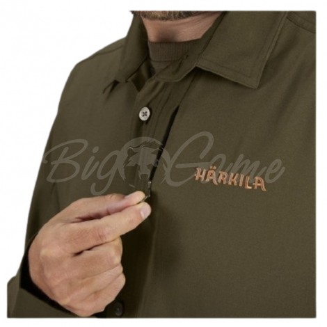 Рубашка HARKILA Trail L/S shirt цвет Willow green фото 3