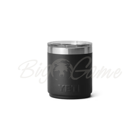 Термостакан YETI Rambler Stackable Lowball CL w/Magslider Lid 296 цвет Black фото 3
