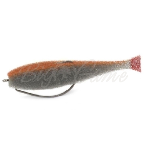 Поролоновая рыбка LEX Classic Fish 12 OF2 GO (серое тело / оранжевая спина / красный хвост) фото 1