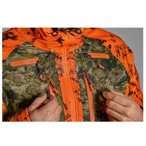 Куртка SEELAND Vantage jacket цвет InVis green / InVis orange blaze фото 3
