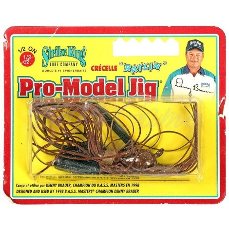 Бактейл STRIKE KING Pro-Model Jig 14 г (1/2 oz) цв. chameleon crawfish фото 1