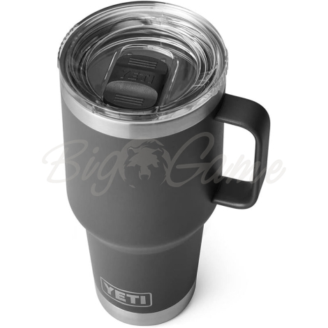 Термокружка YETI Rambler Travel Mug 887 цвет Charcoal фото 2