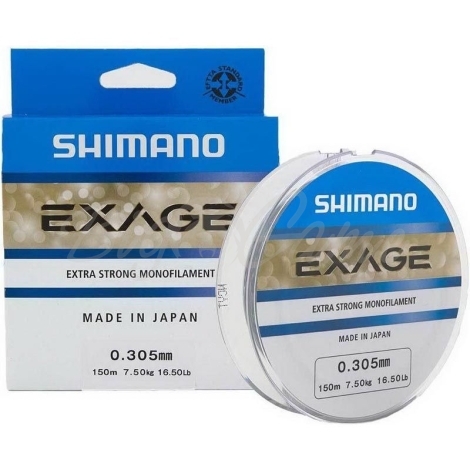 Леска SHIMANO Exage 150 м 0,405 мм цв. Серый фото 1