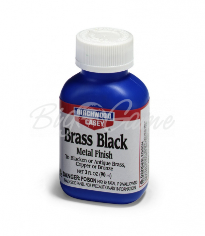 Средство BIRCHWOOD CASEY Brass Black 90 мл для воронения по меди, латуни, бронзе фото 1