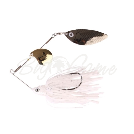 Блесна вращающаяся SAVAGE GEAR TI-Flex SpinnerBait 17 г цв. Holo White Gold silver фото 1