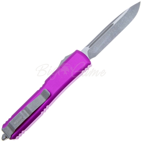 Нож автоматический MICROTECH Ultratech S/E M390, рукоять алюминий, цв. фиолетовый фото 5