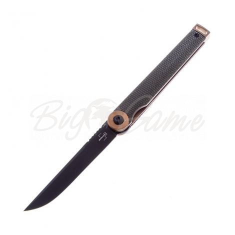 Нож складной полуавтоматический BOKER Kaizen Green Canvas Micarta фото 1