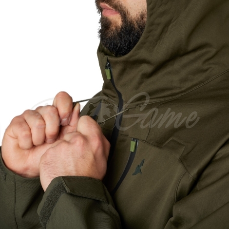 Куртка SEELAND Hawker Shell II jacket цвет Pine green фото 4