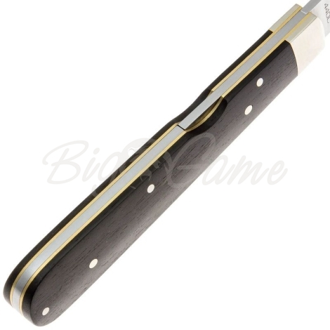 Нож складной полуавтоматический BOKER Manufaktur Solingen 1906 сталь 440C рукоять Дерево цв. Черный фото 4
